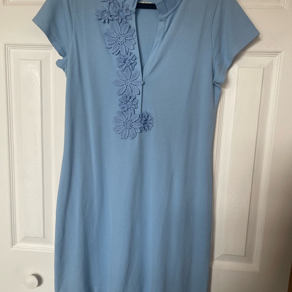 Dresses & Skirts - Elegant Blue Floral Women's Dress